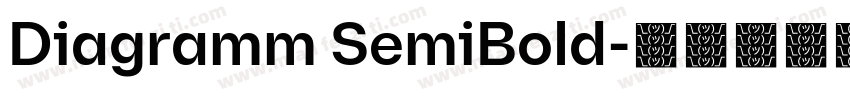 Diagramm SemiBold字体转换
